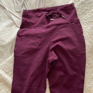 lululemon - size four - purple/wine color - very high waisted - straight leg